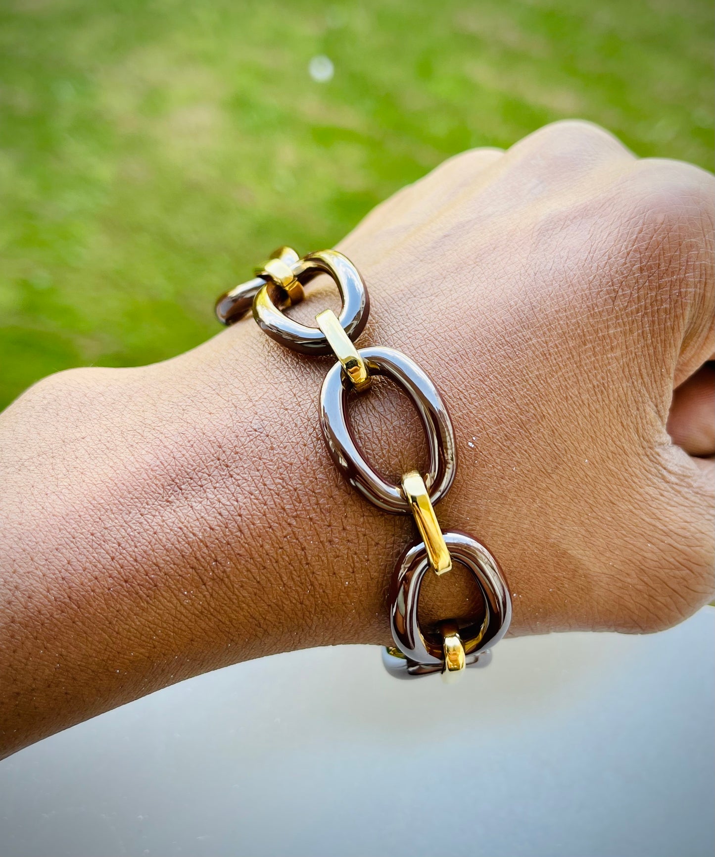 Bracelet "BROWN GOLD"