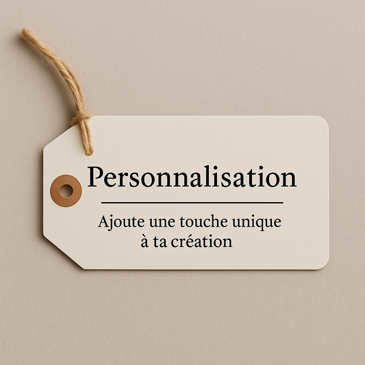 Ajout de personnalisation – prénom, mot, date…